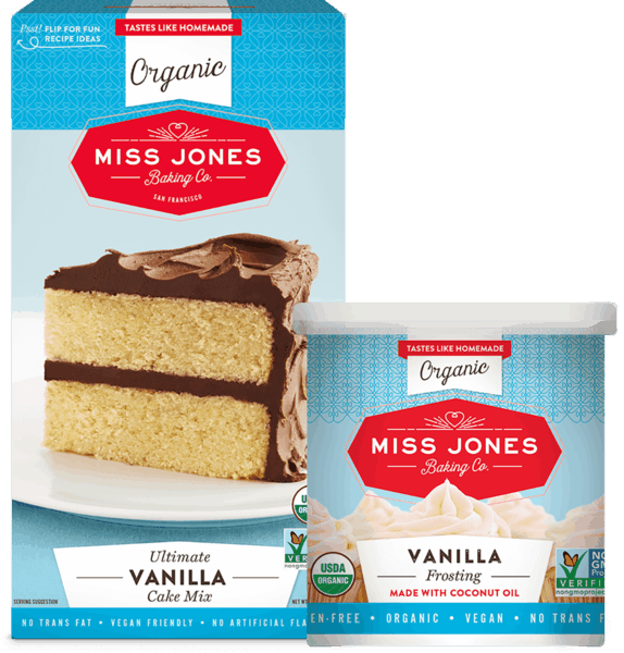 $1.00 for Miss Jones Organic Baking Mixes & Frostings. Offer available at multiple stores.