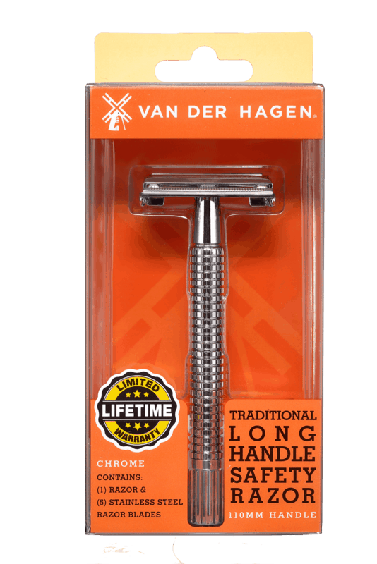 $4.00 for Van Der Hagen® Traditional Long Handle Safety Razor. Offer available at Walgreens, Giant Eagle, Meijer.