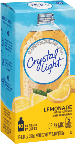 $0.75 for Crystal Light On The Go Drink Mix. Offer available at multiple stores.