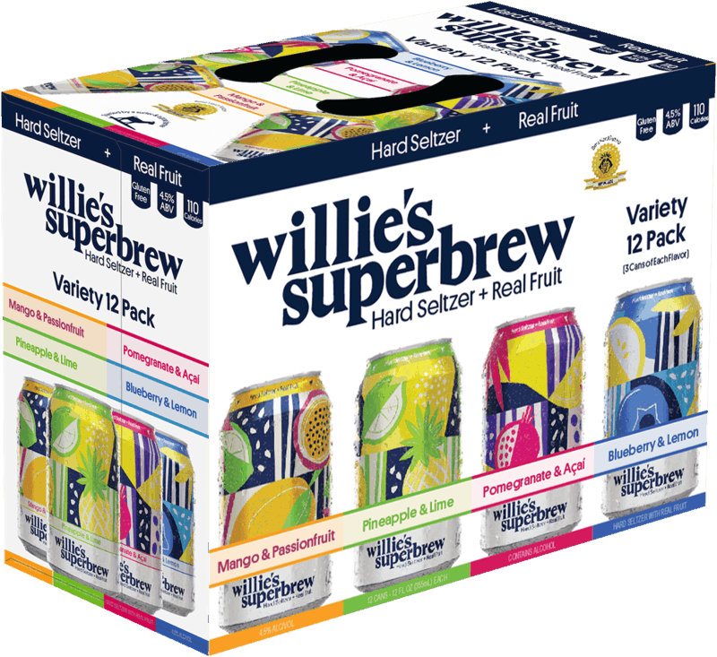 $4.50 for Willie's Superbrew Hard Seltzer. Offer available at Wegmans.